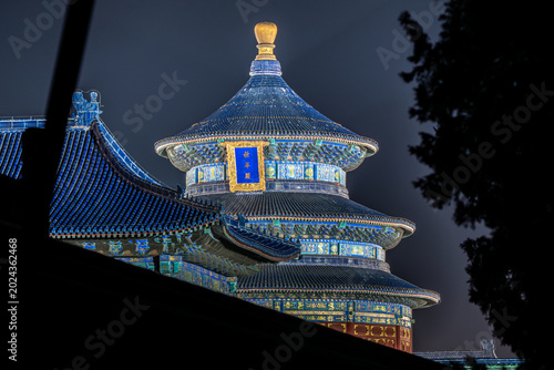 Imperial Splendor: Temple of Heaven Framed at Night