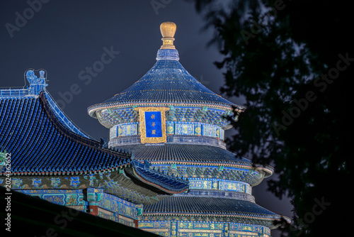 Imperial Splendor: Temple of Heaven Framed at Night