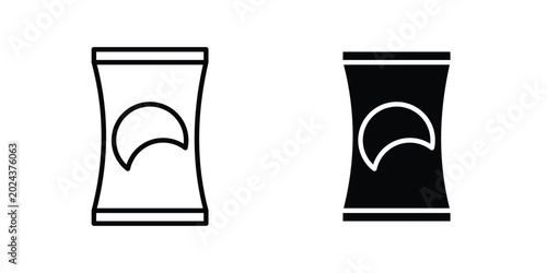 Chips bag icon