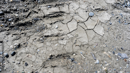 Quadro su tela Cracked Earth and Dry Mud Texture – Close-up