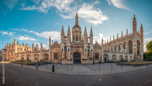 Bild auf Leinwand King’s College Chapel and Historic Gothic Architecture in Cambridge, England