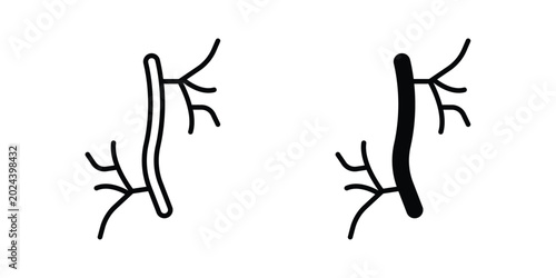 Human artery icon