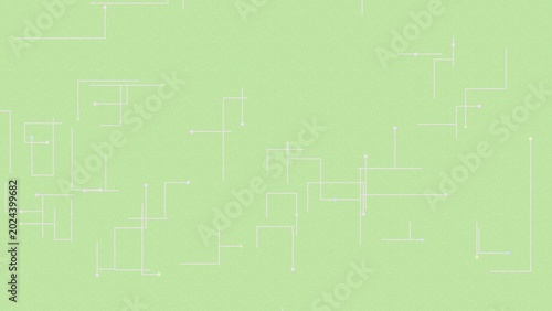 Foto White circuit board lines on a green background image