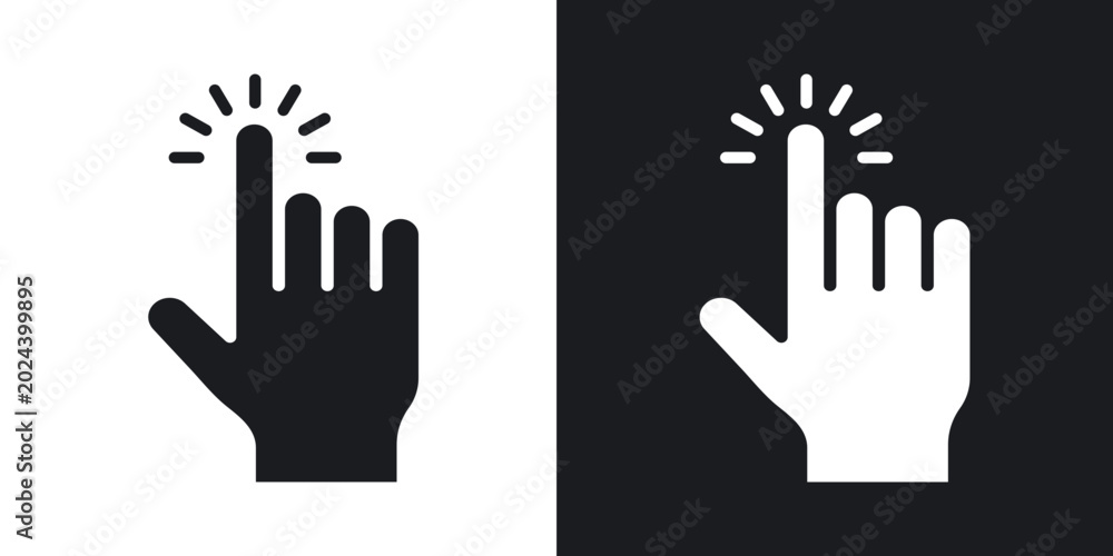 Fototapeta premium Easy to use icons in solid black and white collection
