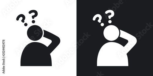 Foto Forget icons in solid black and white collection