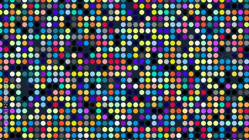 Photos Colorful dots pattern on dark background for creative design