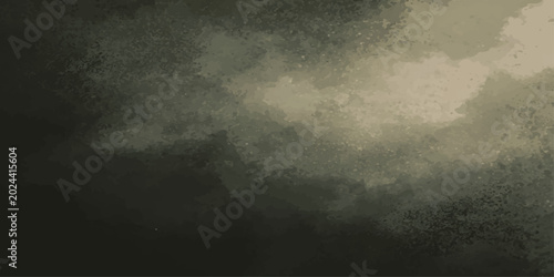Bild auf Leinwand An abstract watercolor painting depicts dramatic, dark storm clouds gathering, evoking a sense of foreboding and mystery