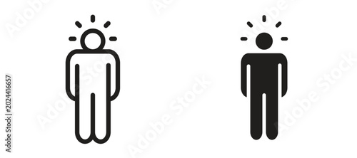 Foto Self confidence icon symbol, black style vector icons pack