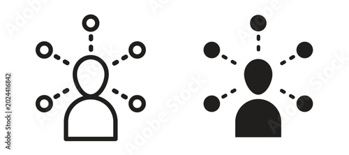 Foto Skills icon symbol, black style vector icons packaging design Vector illustratio