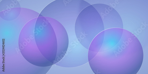 Abstract Purple and Blue Translucent Circles Background for Modern Corporate Website Presentation