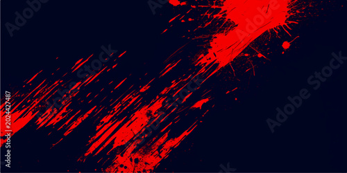 Tableau sur toile An abstract grunge background featuring a hot red and black lava texture with di