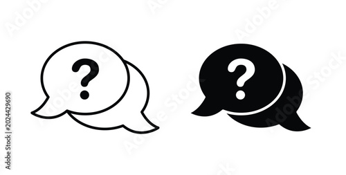 Tableau sur toile Comment question icon