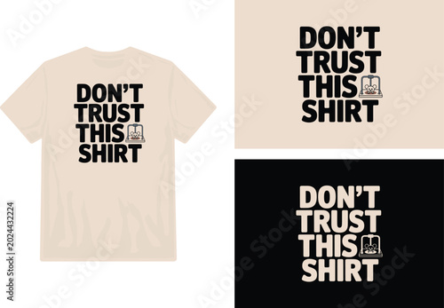Photography T shirt design with text and monkey illustration beige and black variations