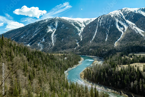 Moon bay Kanas Xinjiang China