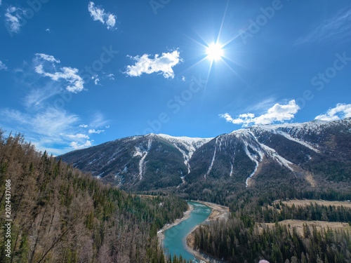 Moon bay Kanas Xinjiang China