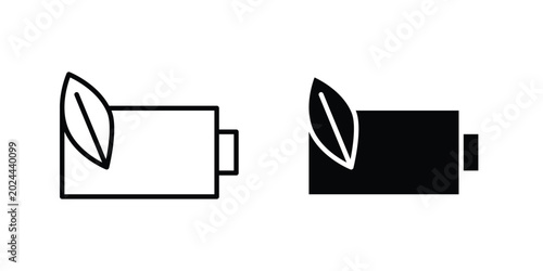 Tableau sur toile Alternative energy icon vector illustration on white