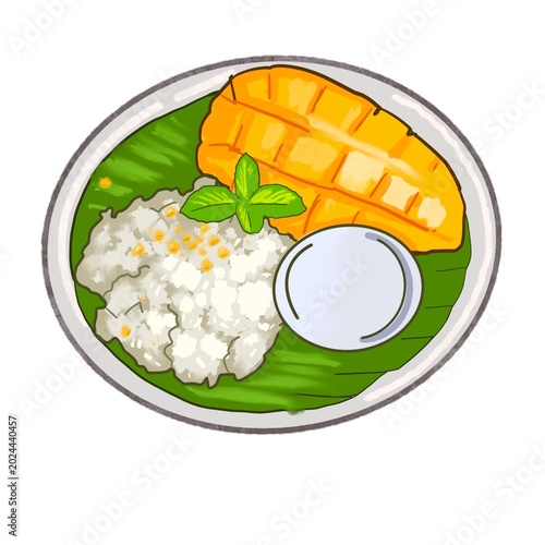 Thai food and Mango Sticky Rice