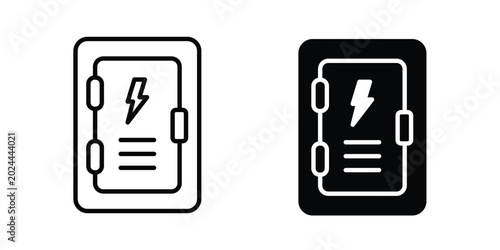 Foto Electricity box icon