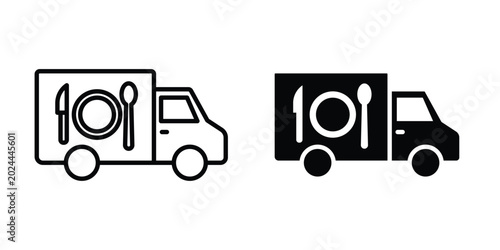 Food truck icon