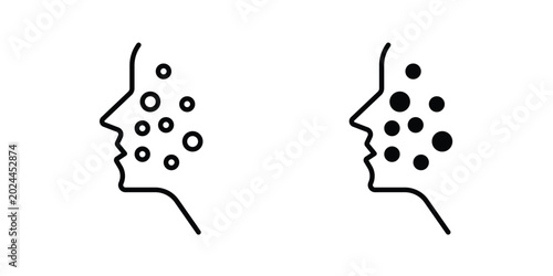 Foto Pimple inflammation icon