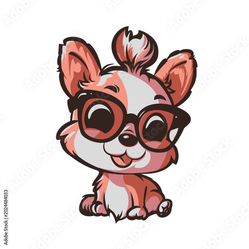 animals cartoon character illustration cute set