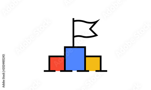 Initial Public Offering Icon for Analytics and Financial Success