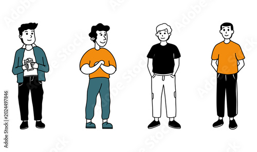 people model lifestyle flat illustration