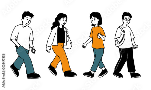 people model lifestyle flat illustration