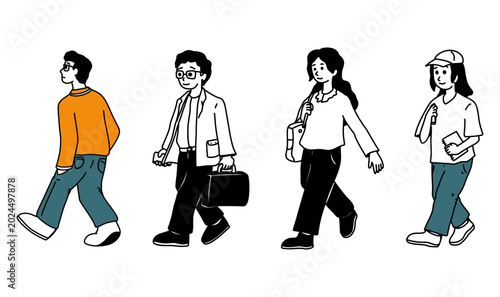 people model lifestyle flat illustration