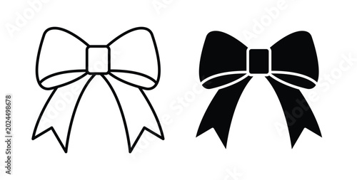 Ribbon icon vector art set