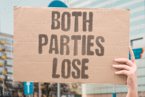 Tablou pe pânză "Both Parties Lose" Regardless of who wins elections fundamental conditions stay unchanged