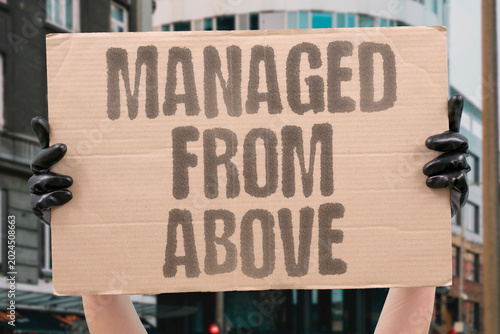 Foto "Managed From Above" Organic opposition is often structured and permitted from above