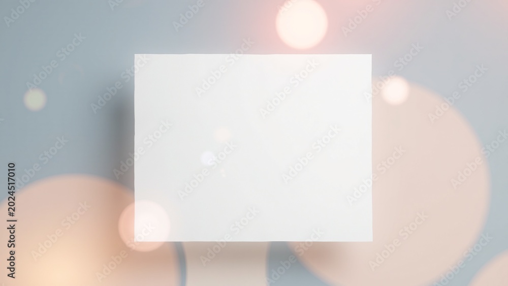 Obraz premium Modern Poster Mockup Close-up with Depth of Field