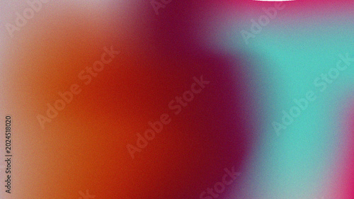 Abstract colorful gradient background with grainy texture