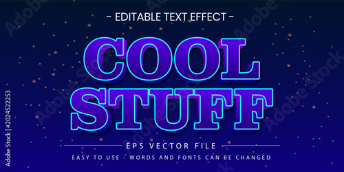 Cool Stuff Retro Serif 3D Editable Text Effect