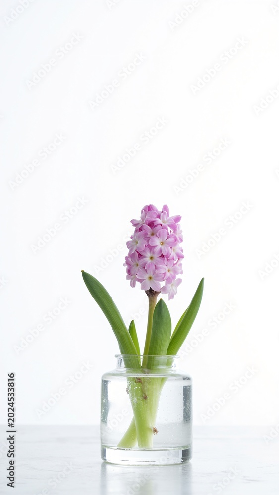 Fototapeta premium Pink Hyacinth in Ice