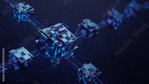 Fotografie Big data technology data science analysis artificial intelligence generative ai deep learning machine learning algorithm neural flow network analytics background abstract futuristic