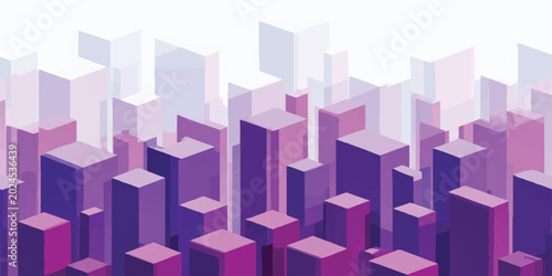 Quadro su tela Futuristic vector illustration of an abstract geometric wallpaper featuring a se