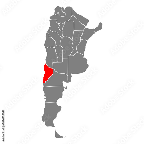 Neuquen of Argentina map symbol shape, travel web icon vector illustration .