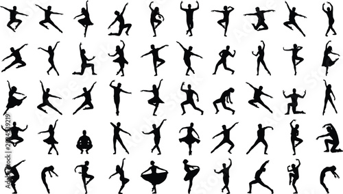 Photos Dance performer silhouette collection featuring ballet contemporary and freestyl