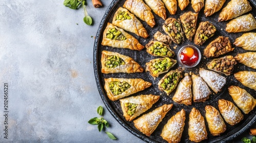 Moroccan Pastilla Platter with Pistachio Filling