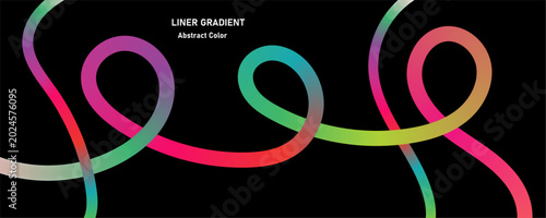 Vibrant liner gradient abstract color background