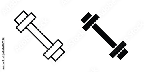 Gym icon graphic set. Vector icons