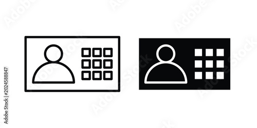 Foto Interphone icon graphic set. Vector icons