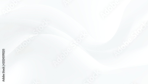 Quadro su tela Smooth white wavy abstract background texture with gentle curves and soft folds