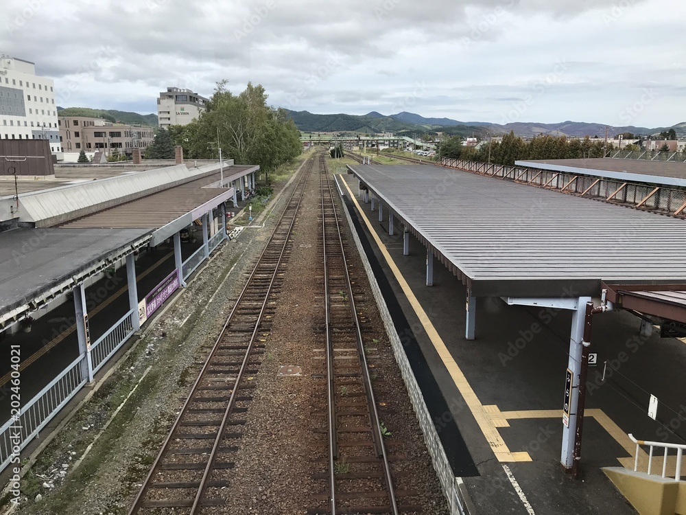 Naklejka premium 北海道 JR北海道根室本線の富良野駅