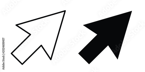 Cursor icon graphic element for project and web designs