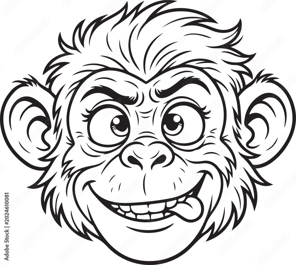Obraz premium monkey illustration