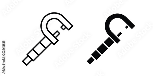 Tableau sur toile Micrometer icon graphic element for project and web designs