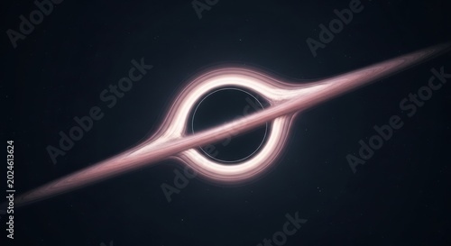 Cosmic Black Hole with Glowing Accretion Disk in Starry Space